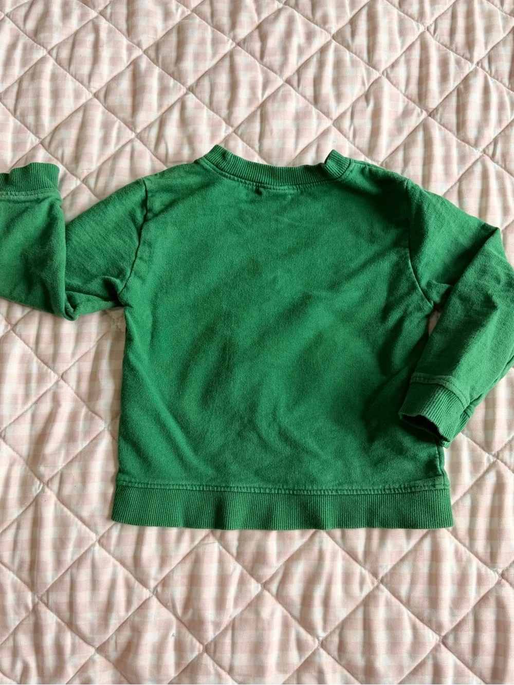 Carter's Green Snowman Crewneck Sweatshirt